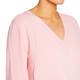 Marina Rinaldi Pure Cotton Sweater V-Neck Pink