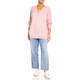 Marina Rinaldi Pure Cotton Sweater V-Neck Pink
