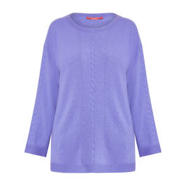 Marina Rinaldi Knitted Tunic With Cashmere Violet  - Plus Size Collection
