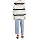 Marina Rinaldi Cotton Blend Stripe Tunic White