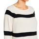 Marina Rinaldi Cotton Blend Stripe Tunic White