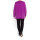 MARINA RINALDI RIBBED KNIT TUNIC VIOLET