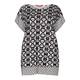 Marina Rinaldi black print tunic with border pattern