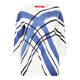 MARINA RINALDI PRINTED PURE WOOL JUMPER WHITE AND BLUE