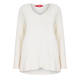 MARINA RINALDI CASHMERE BLEND JUMPER WHITE