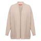 Marina Rinaldi Ribbed Long Cardigan Beige