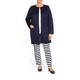 MARINA RINALDI LONGLINE NAVY JACKET