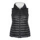 MARINA RINALDI HOODED BLACK PUFFER GILET