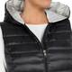 MARINA RINALDI HOODED BLACK PUFFER GILET