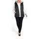 MARINA RINALDI HOODED BLACK PUFFER GILET