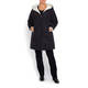 MARINA RINALDI REVERSIBLE PUFFER BLACK AND CREAM