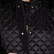 MARINA RINALDI BLACK FITTED PUFFA COAT WITH DETACHABLE HOOD 