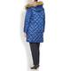 Marina Rinaldi COBALT BLUE HOODED PUFFER COAT