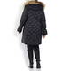 Marina Rinaldi QUILTED MID LENGTH HOODED PUFFA COAT