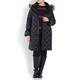 Marina Rinaldi QUILTED MID LENGTH HOODED PUFFA COAT