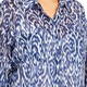 Marina Rinaldi Printed Muslin Shirt Navy