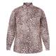 MARINA RINALDI COTTON MUSLIN SHIRT LEOPARD PRINT