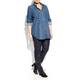 MARINA RINALDI EMBROIDERED DENIM SHIRT