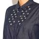 Marina Rinaldi embellished denim shirt