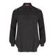 Marina Rinaldi black embellished lace epaulette shirt