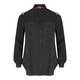 Marina Rinaldi black embellished lace epaulette shirt