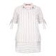 Marina Rinaldi sand & white stripe linen mix SHIRT