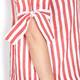 Marina Rinaldi red & white stripe linen mix SHIRT