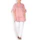 Marina Rinaldi red & white stripe linen mix SHIRT