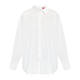 Marina Rinaldi Oversized Cotton Poplin Shirt White 