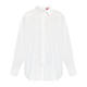 Marina Rinaldi Oversized Cotton Poplin Shirt White 