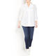 MARINA RINALDI COTTON POPLIN SHIRT WHITE