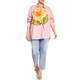 Marina Rinaldi Flower Print Shirt Pink 