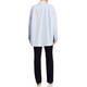 Marina Rinaldi Cotton Poplin Embroidered Shirt Blue