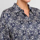 Marina Rinaldi Satin Shirt Navy