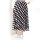 MARINA RINALDI PLEATED TULLE SKIRT BLACK AND WHITE