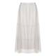 MARINA RINALDI ECRU TIERED MAXI SKIRT