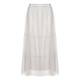 MARINA RINALDI ECRU TIERED MAXI SKIRT