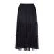 MARINA RINALDI BLACK TIERED MAXI SKIRT