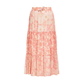 Marina Rinaldi Tiered Floral Skirt Pink - Plus Size Collection