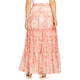 Marina Rinaldi Tiered Floral Skirt Pink