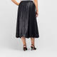 Marina Rinaldi Laser Cut Skirt Faux Leather Black