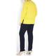 Marina Rinaldi yellow textured hem cotton blend SWEATER