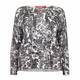 MARINA RINALDI COTTON BLEND PAISLEY SWEATER