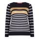 MARINA RINALDI NAVY & GOLD SWEATER