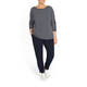 MARINA RINALDI PINSTRIPE PULL ON TROUSER