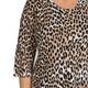 MARINA RINALDI ROUND NECK ANIMAL PRINT SWEATER