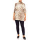 Marina Rinaldi Cashmere Blend Animal Print Sweater Cream