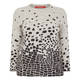 MARINA RINALDI ABSTRACT PRINT SWEATER GREY