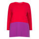 MARINA RINALDI TWO TONE SWEATER 