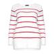 PERSONA BY MARINA RINALDI PURE COTTON stripe SWEATER with split sides